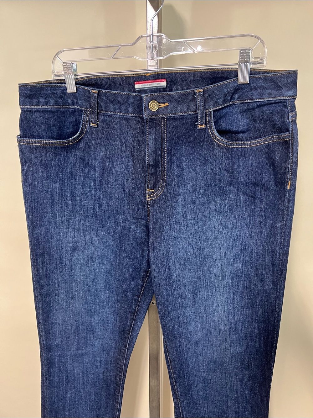 Tommy Hilfiger Size 16 High Rise Stretch Medium Wash Denim Skinny Jeans - Picture 4 of 16